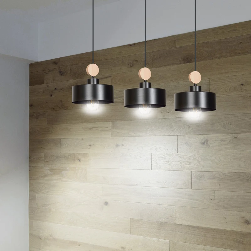 Suspension Luminaire Bois Et Metal