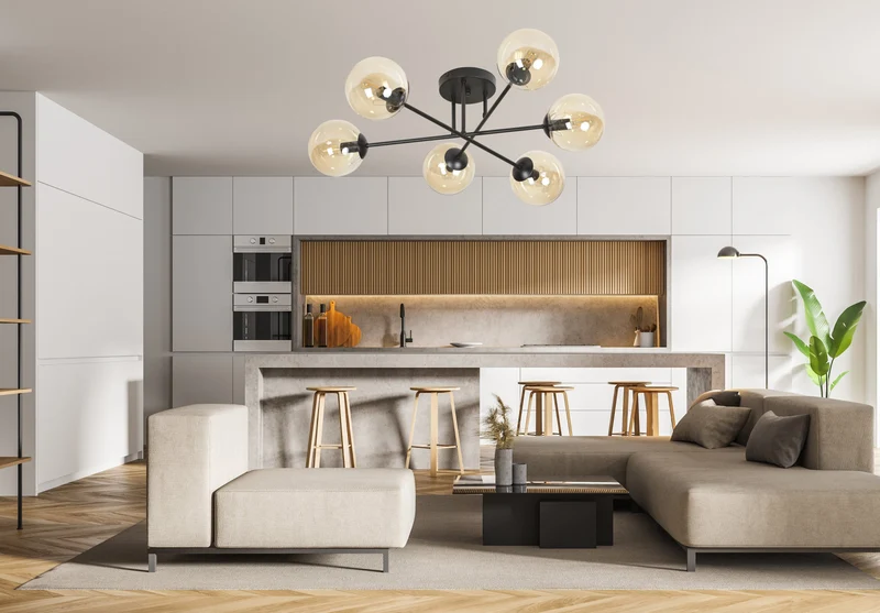 Plafonnier 6 Lampes