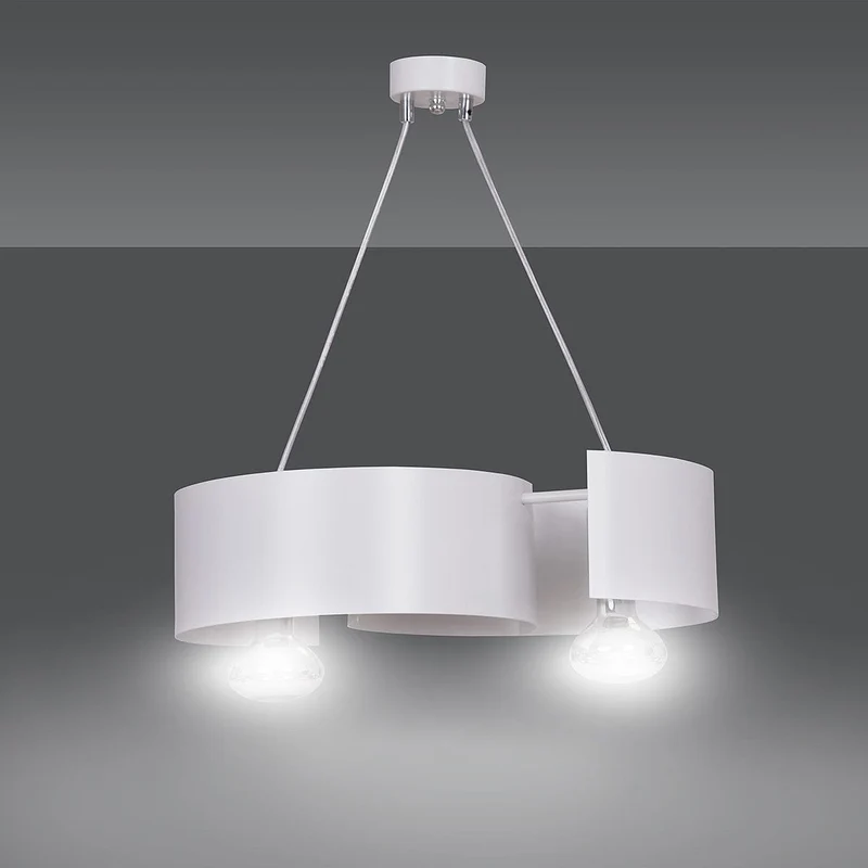 Luminaire Suspension Métal Blanc