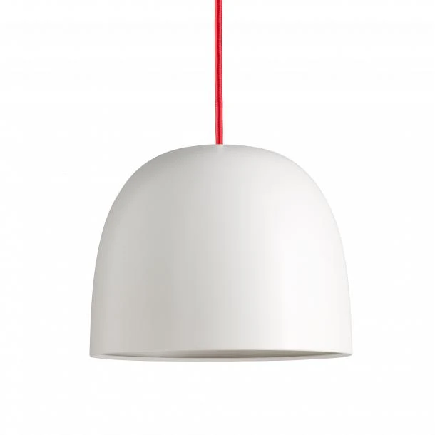Super215 mm Pendel Metal Hvid (G9 42w) - Rød Ledning 3m