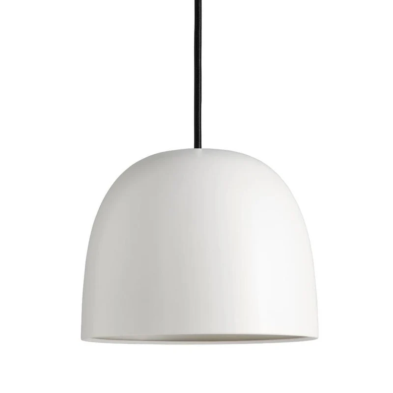Super215 mm Pendel Opal-glas (E27 60w) - Sort LEDning 3m