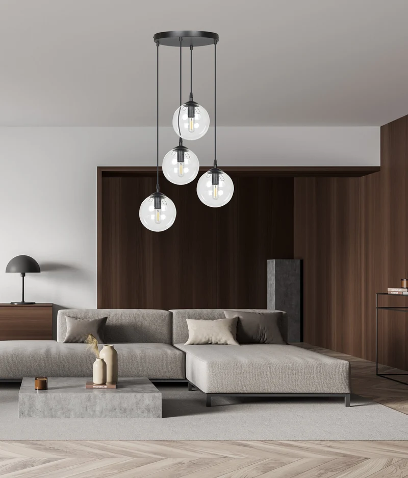Lampe Suspension Boule Verre