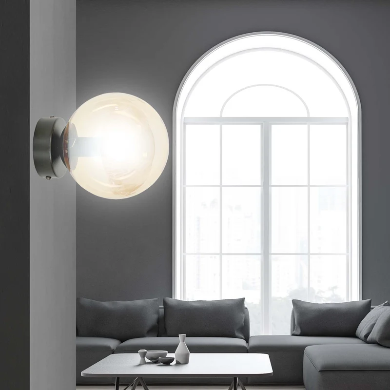Applique Murale Boule En Verre