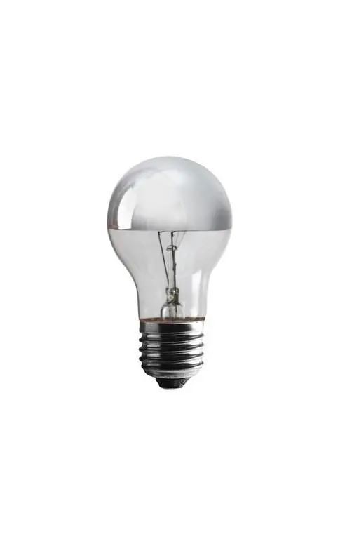 Ampoule A60 calotte argentée E27 60W Dimmable