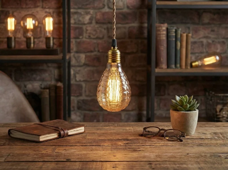 Ampoule Vintage E27 60W – Edison Waffle Gaufrée