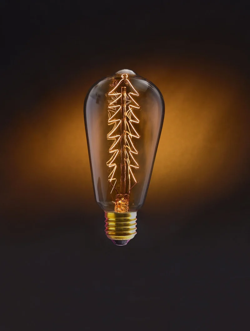 Ampoule vintage STAN à filament sapin Édition Noël