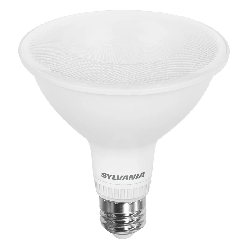 SYLVANIA TruWave PAR38 LED Light Bulb, 15.5W = 120W, 5 CCT Select 2700 / 3000 / 3500 / 4000 / 5000K, 40-Degree Angle, Dimmable, 1300 lms, Clear Finish