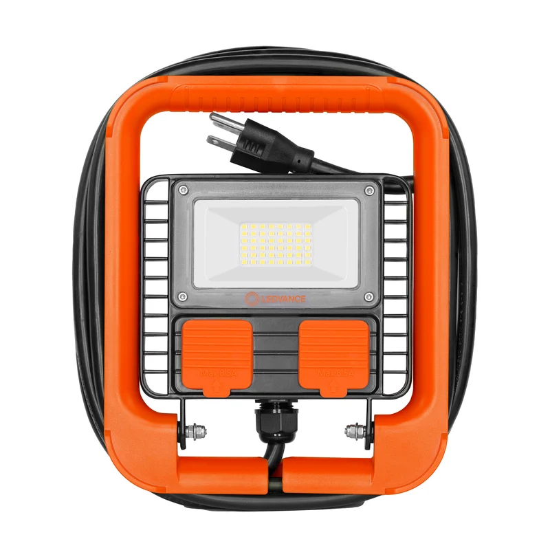 LEDVANCE Performance Class Work Light, 25W, Integrated USB, 2500 lms, Non-Dimmable, 80 CRI, Linkable, 5000K, Daylight - 1 PK