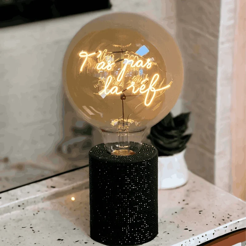Ampoule décorative LED "T'as pas la réf" - Message In The Bulb