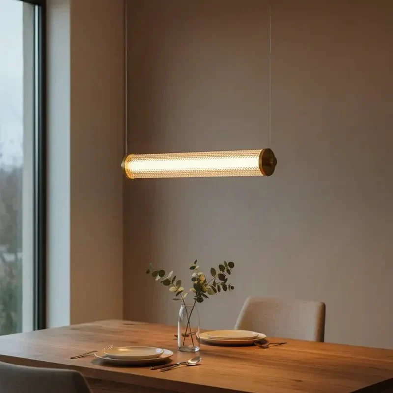 Suspension horizontale Tiffany – Luminaire design LED dimmable élégant