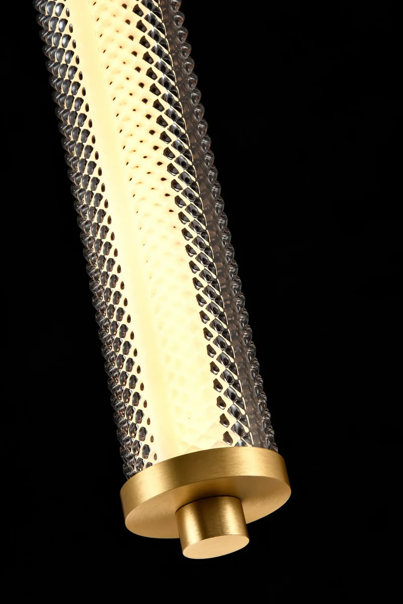 Suspension Tiffany verticale Diamant – Luminaire design LED dimmable élégant