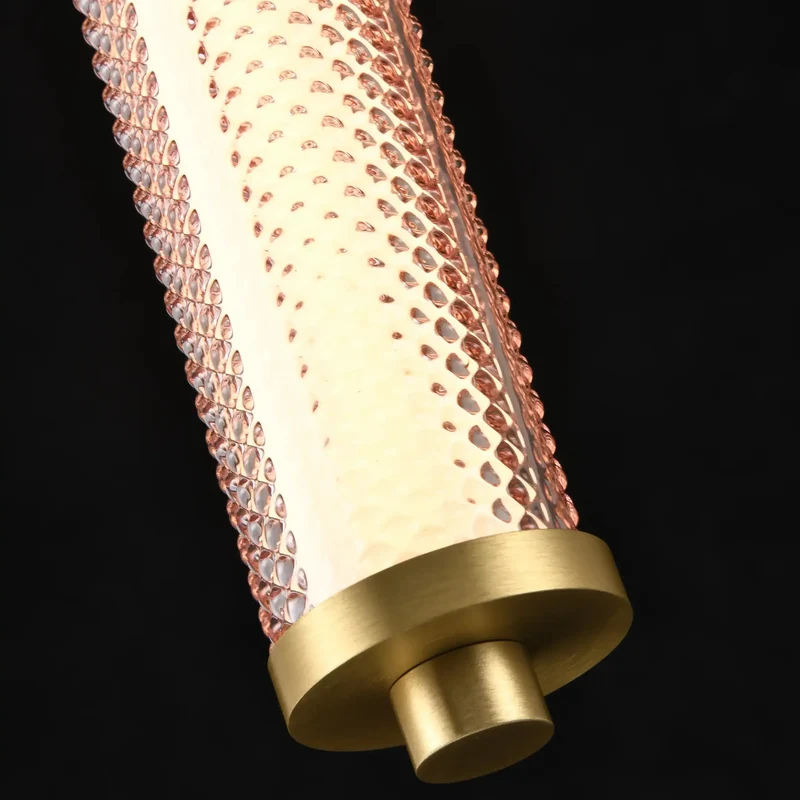 Suspension Tiffany verticale Diamant – Luminaire design LED dimmable élégant