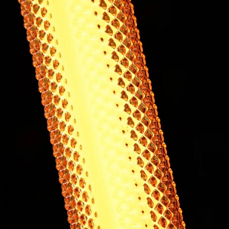 Suspension Tiffany verticale Diamant – Luminaire design LED dimmable élégant