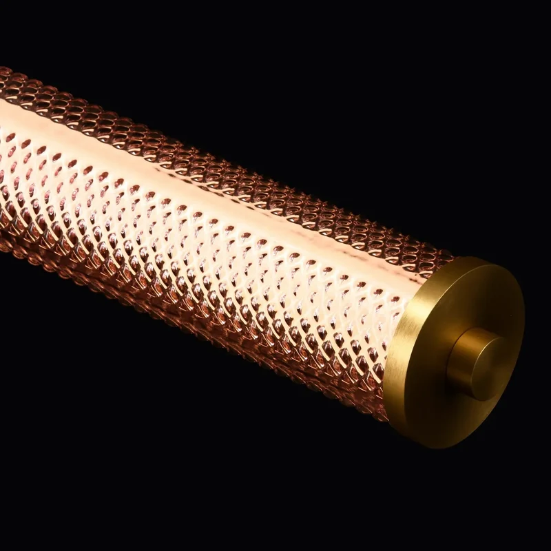 Lampadaire Tiffany – LED intégrée, intensité variable, finition dorée
