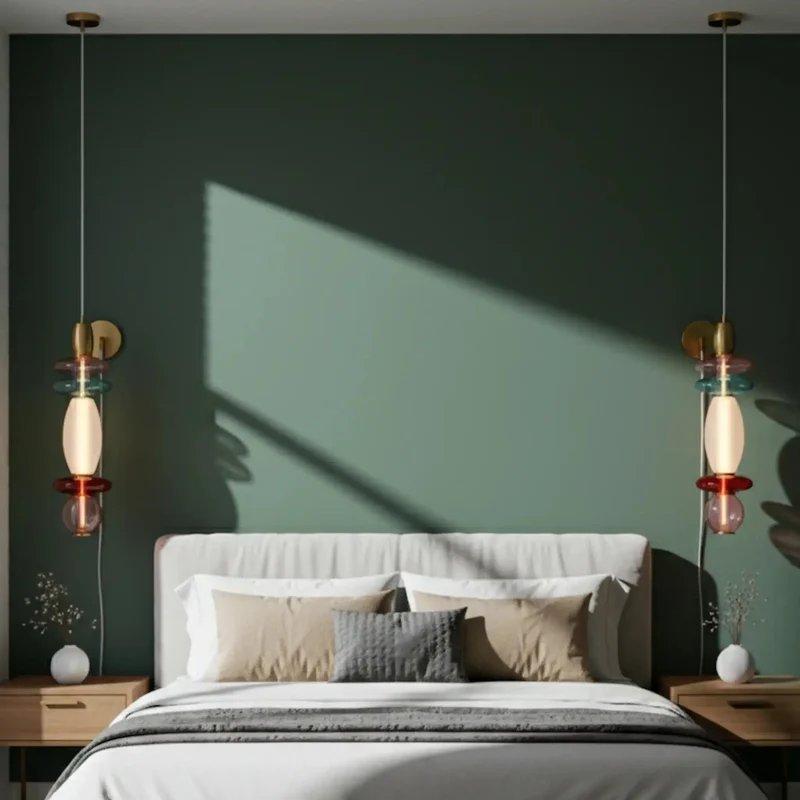Suspension Léonor verticale – Verre design coloré