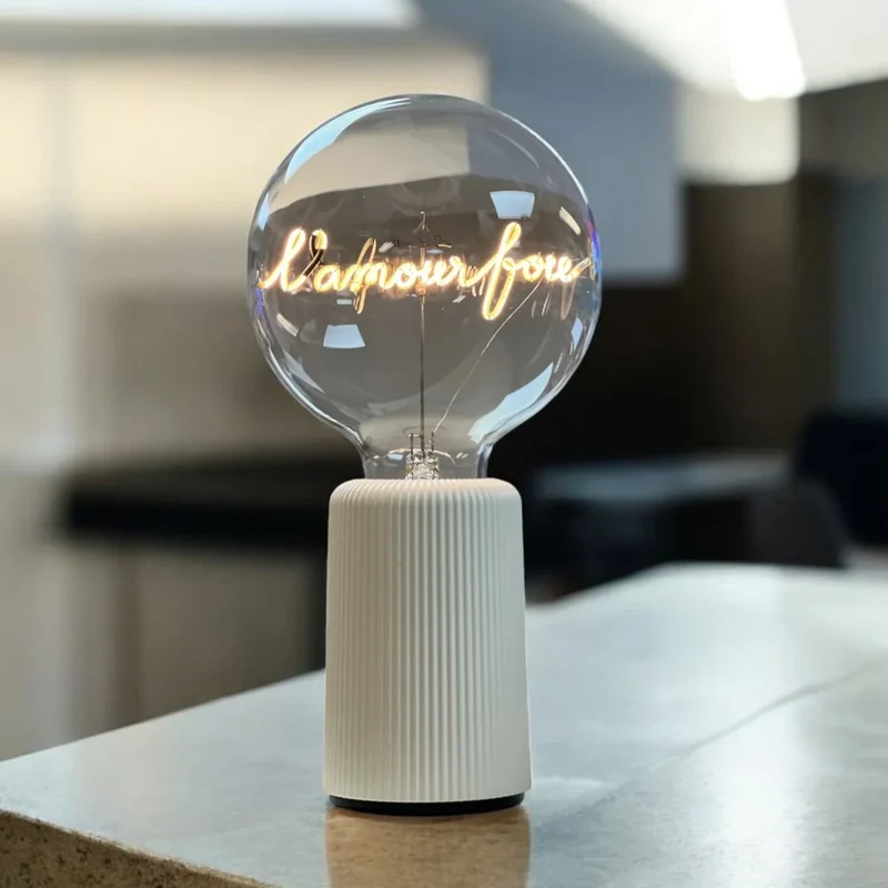 Ampoule décorative LED sans fil "L'AMOUR FOU"