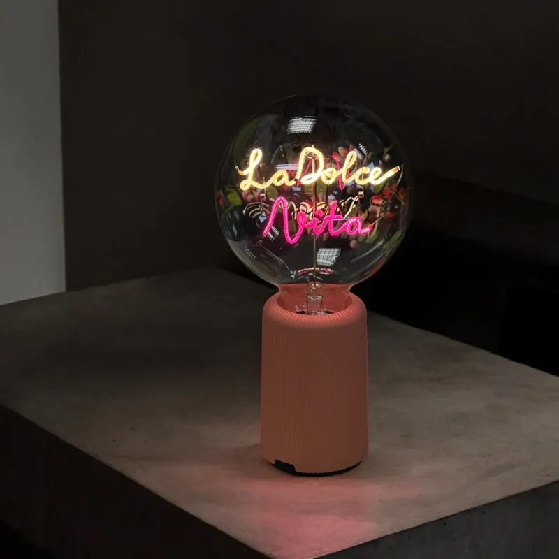 Ampoule décorative sans fil "LA DOLCE VITA" - Message In The Bulb