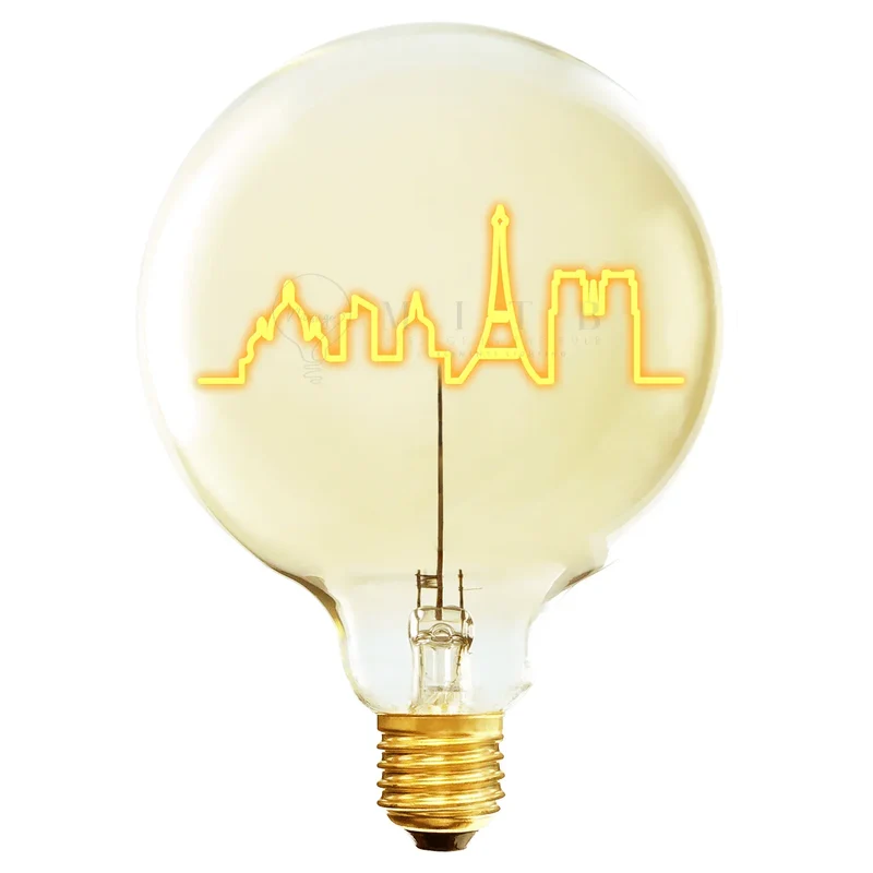 Ampoule décorative LED "Skyline Paris" - Message In The Bulb