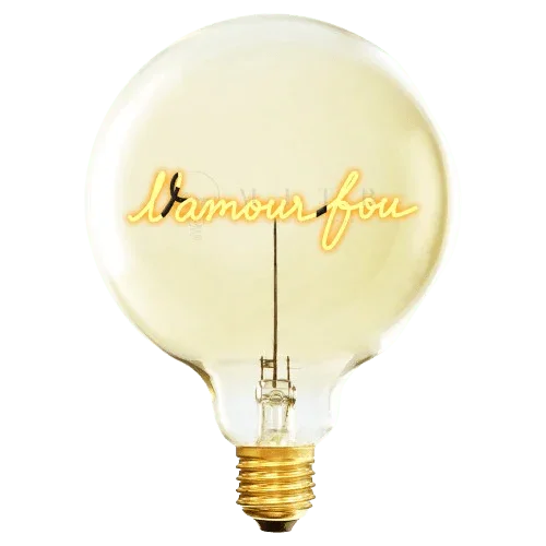 Ampoule décorative LED "L'amour Fou" - Message In TheBulb