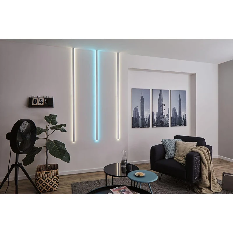 LED Strip Profil Duo 2m Alu-Eloxiert