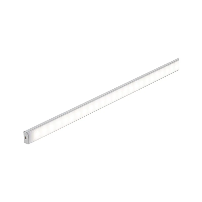 LED Strip Profil Base 1m Weißer Diffusor Alu, Satin