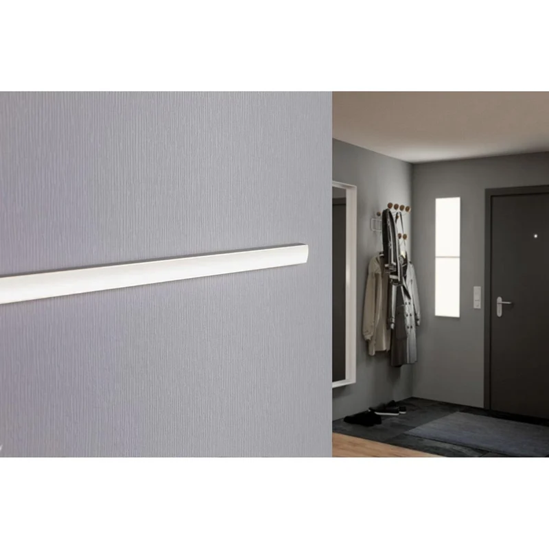 LED Strip Profil Base 1m Weißer Diffusor Alu, Satin
