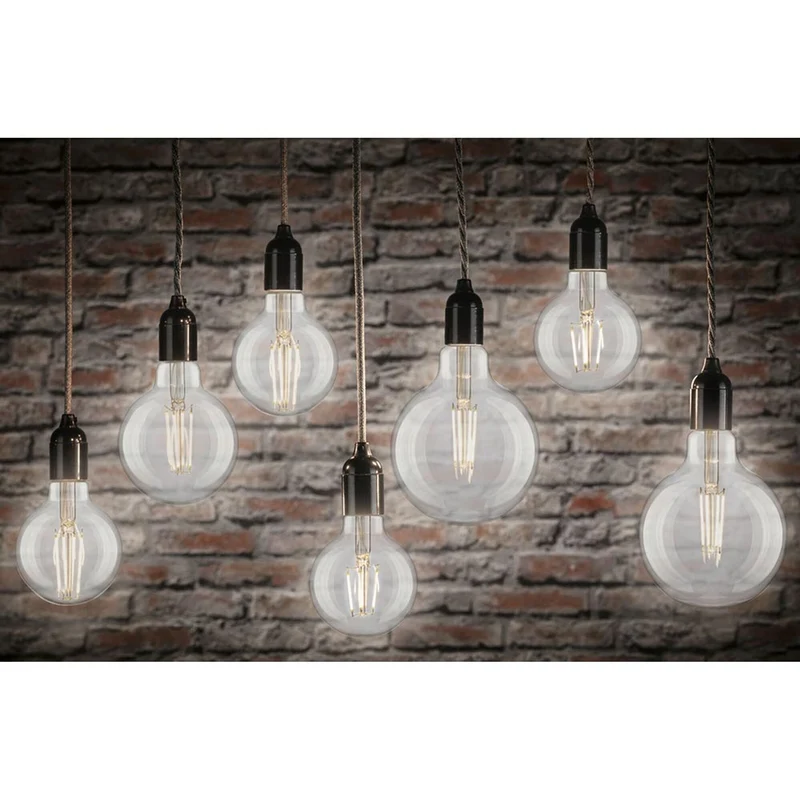 E27 9W LED Globe Filament 4000K Klar