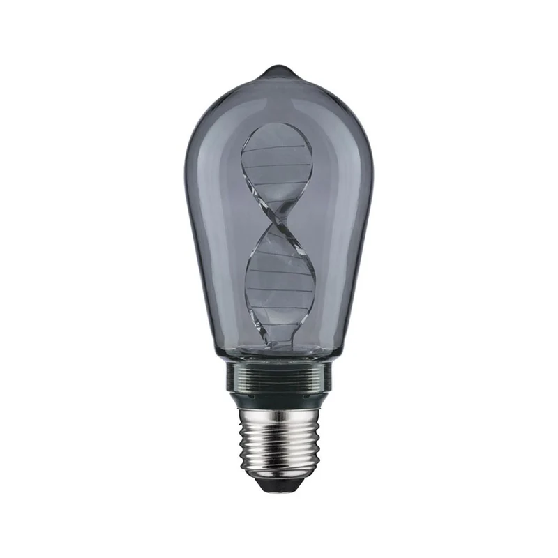 E27 3,5W LED Kolben Helix Rauchglas 1800K