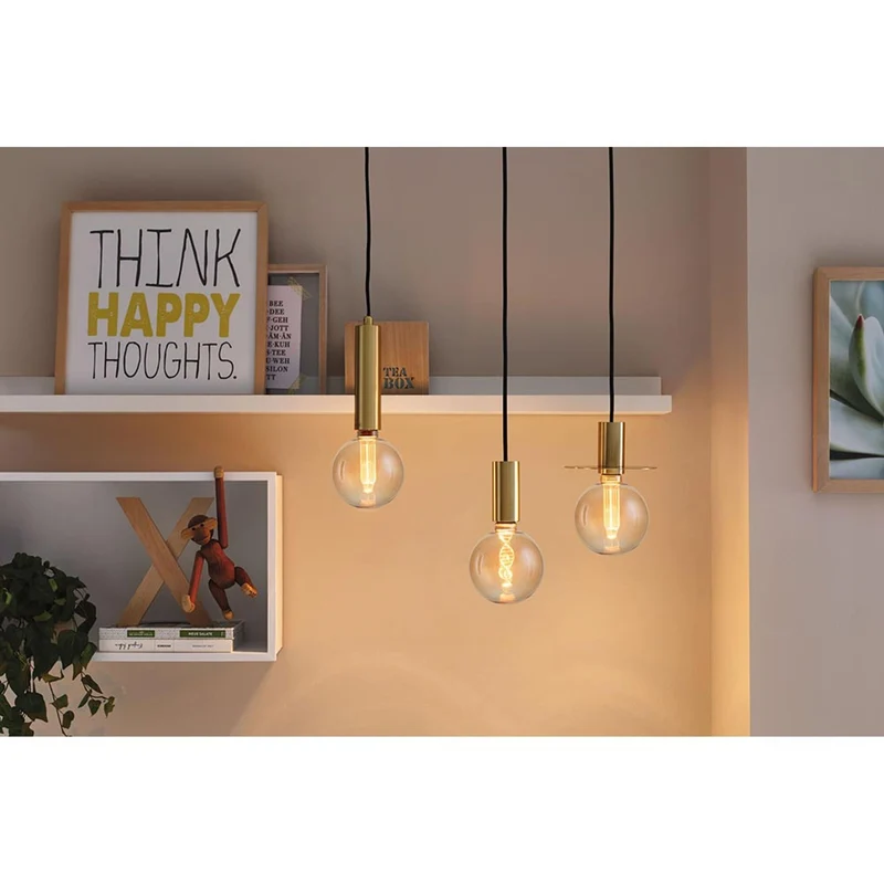 E27 3,5W LED Globe Helix 1800K Gold