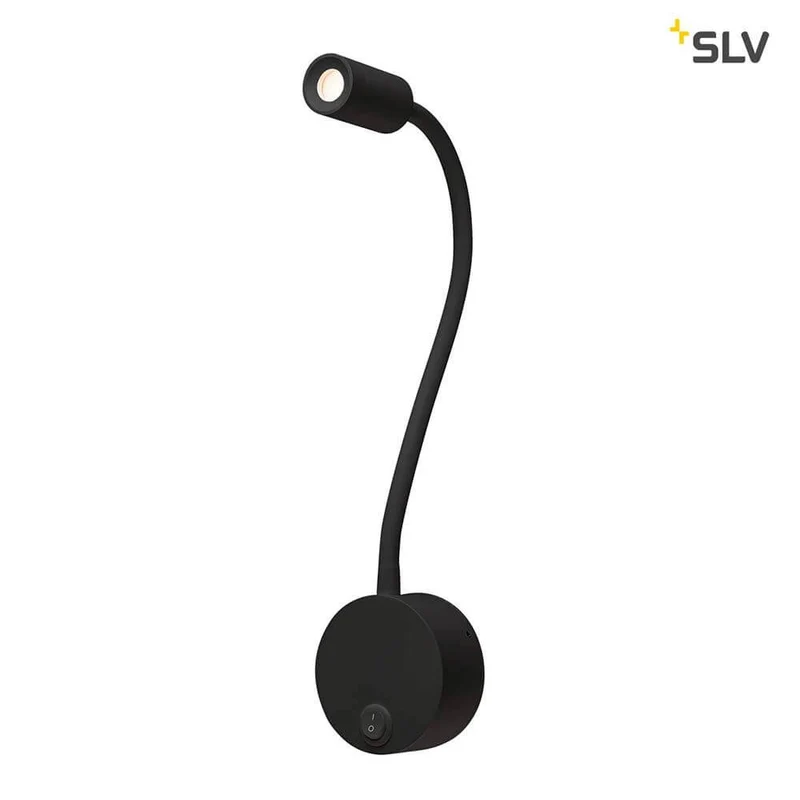Dio Flex Plate LED Wandaufbauleuchte Schwarz 3000K