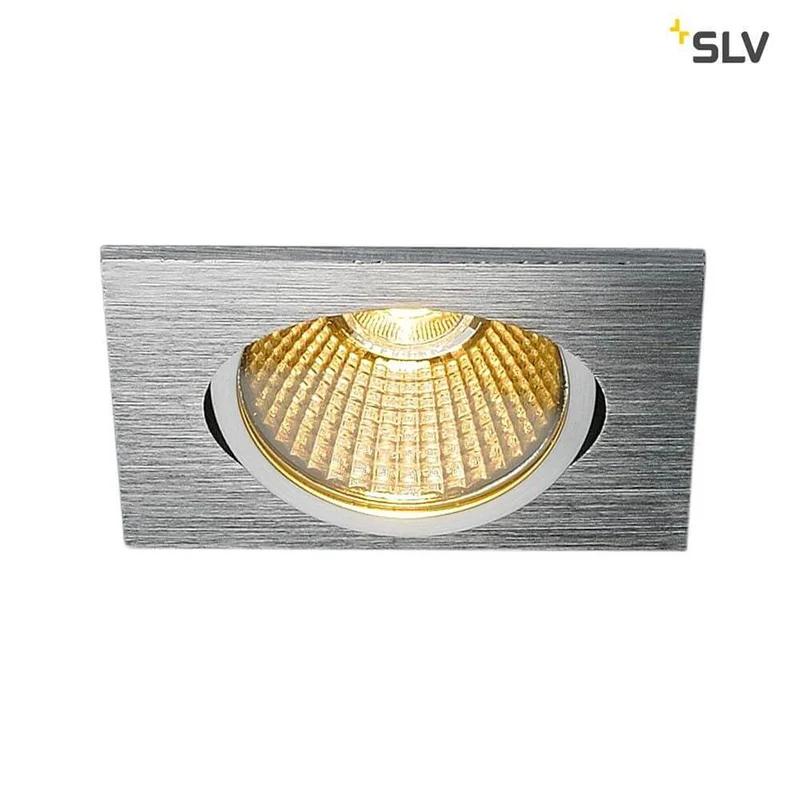 New Tria Eckig LED Einbauleuchte Alu-Gebürstet 1800-3000K