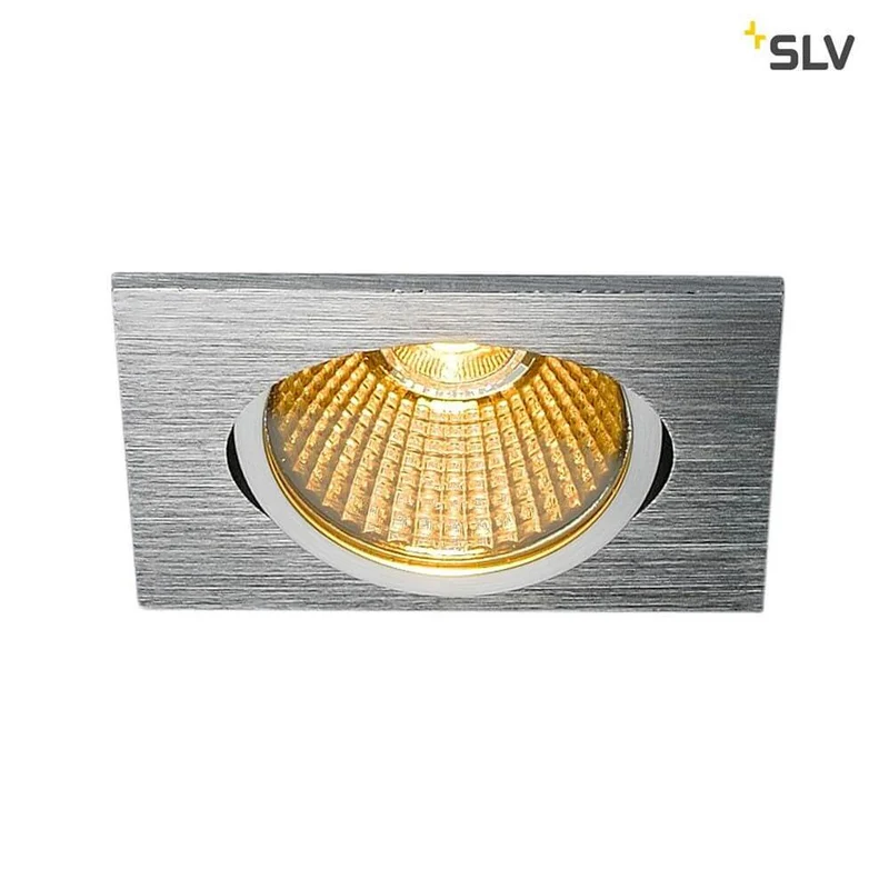 New Tria Eckig LED Einbauleuchte Alu-Gebürstet 1800-3000K