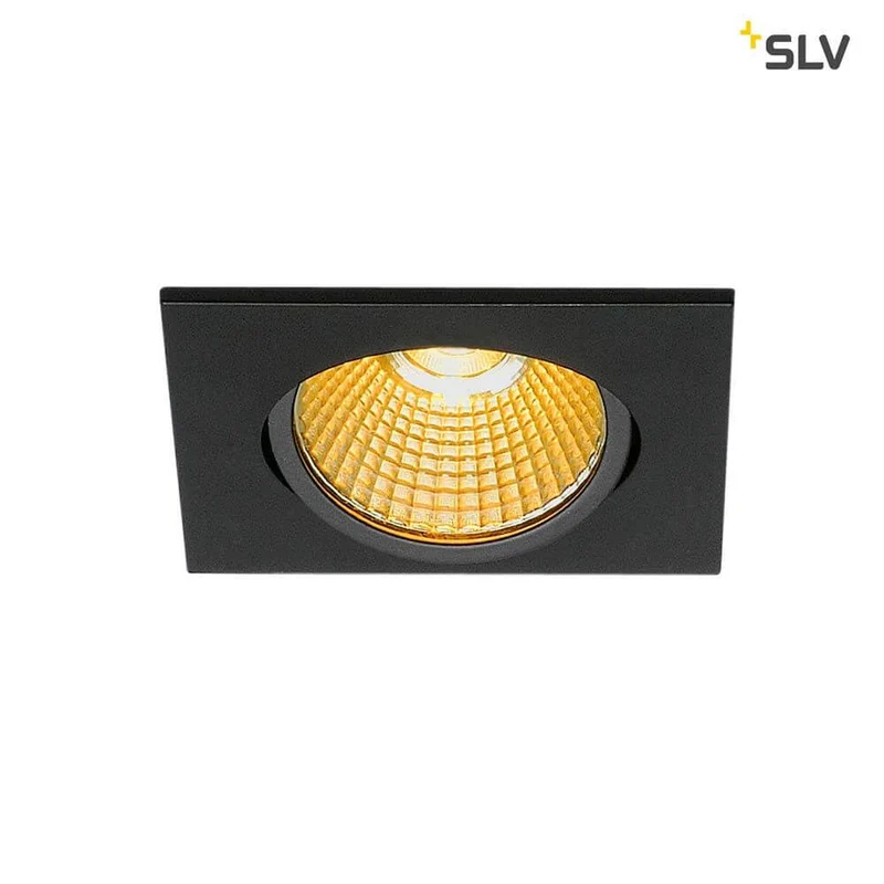 New Tria Eckig LED Einbauleuchte Schwarz 1800-3000K