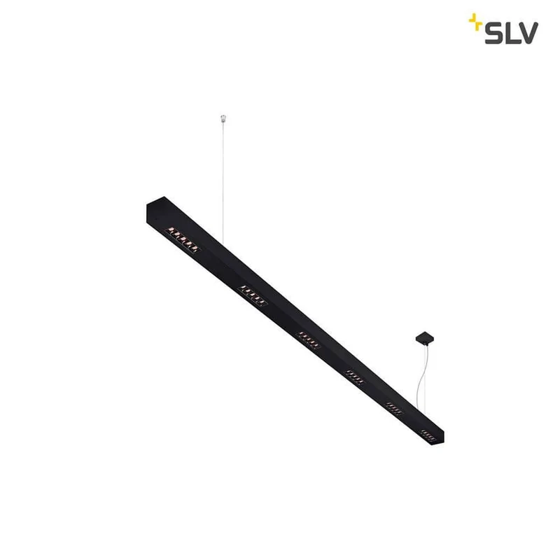 Q-Line LED Pendelleuchte 2m Schwarz 3000K