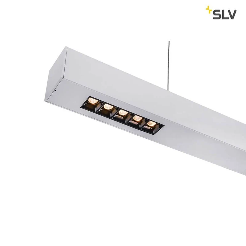 Q-Line LED Pendelleuchte 1m Silber 3000K