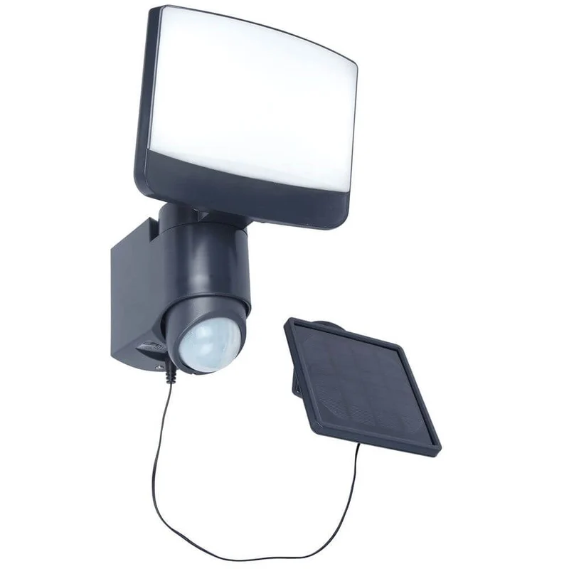 Lutec Sunshine LED-Außenwandleuchte IP44 500lm Schwarz