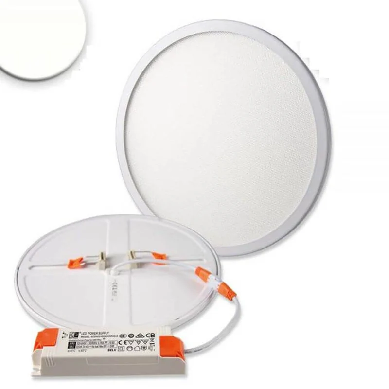 Einbau LED-Panel Ø 23cm Flex Dimmbar 23W Ausschnitt 5-21cm Neutralweiß