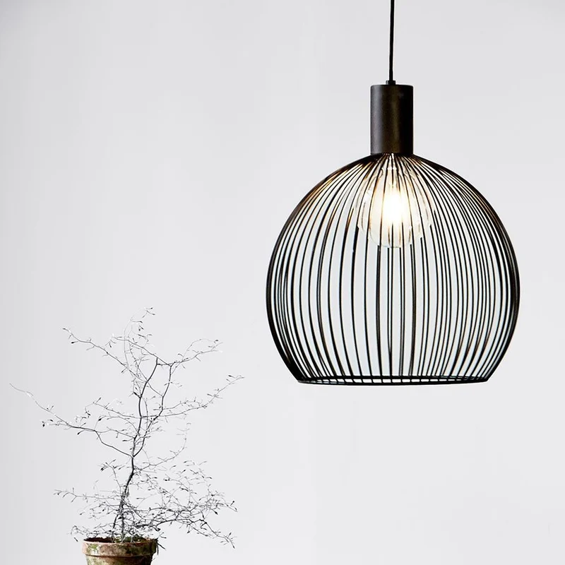 Aver 40 Gitter-Pendellampe Ø 40cm Textilkabel Schwarz