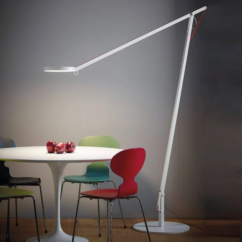 Rotaliana String XL LED-Stehleuchte mit Dimmer Schwarz-Orange