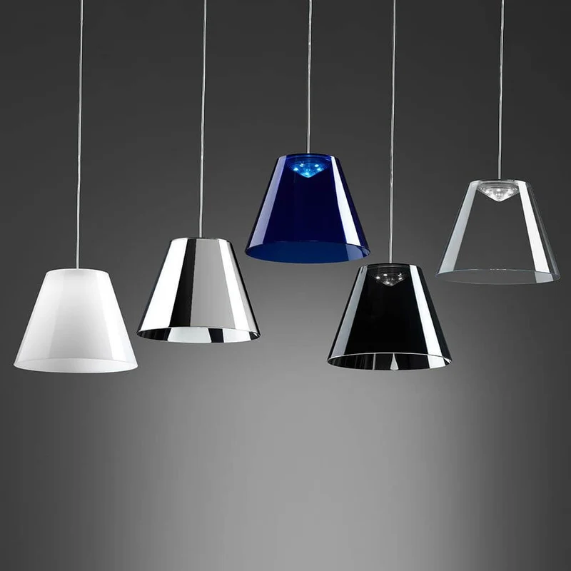 Rotaliana Dina LED-Pendelleuchte Ø 20cm Chrom