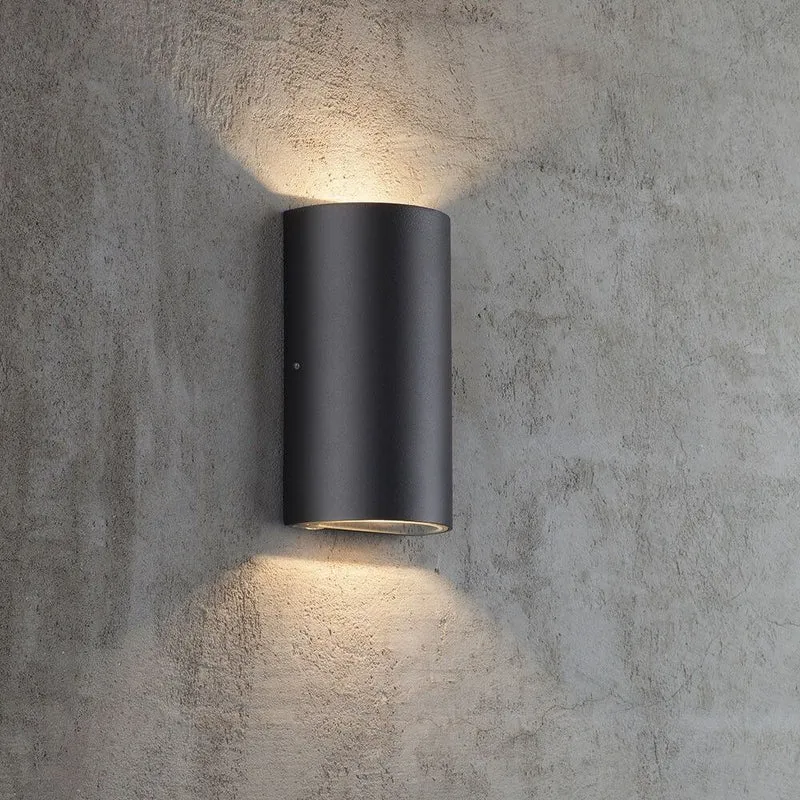 Rold LED Außen-Wandleuchte IP44 Schwarz