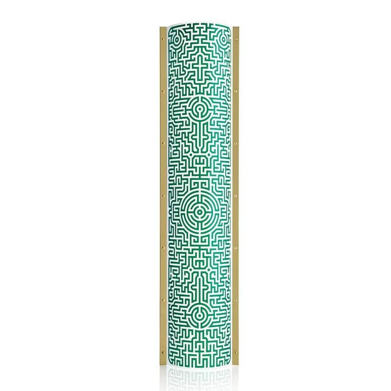 Slamp Stehlampe Labirynth Extra Large Tube Grün, Gold