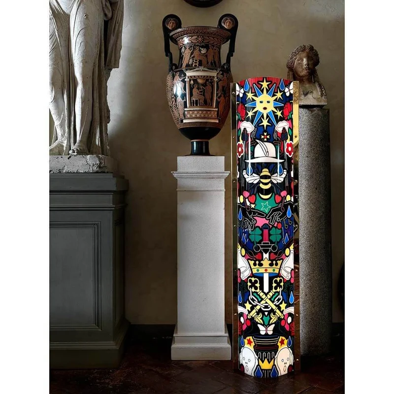 Slamp Stehleuchte Faena Art Extra Large Tube Gold
