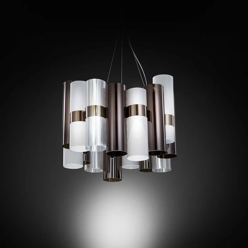 Slamp LED Pendelleuchte La Lollo Medium 2500lm 2700K Anthrazit, Weiß