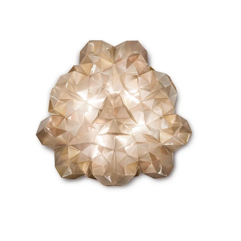 Slamp Wand- & Deckenleuchte Drusa Goldfarben, Velvet
