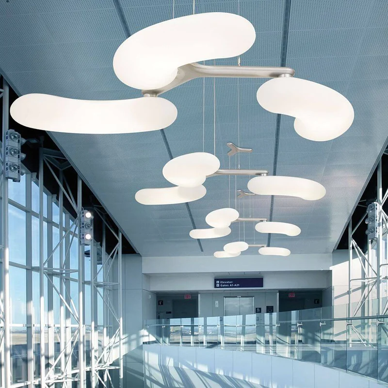 Blade XXL LED Hängeleuchte in Weiß