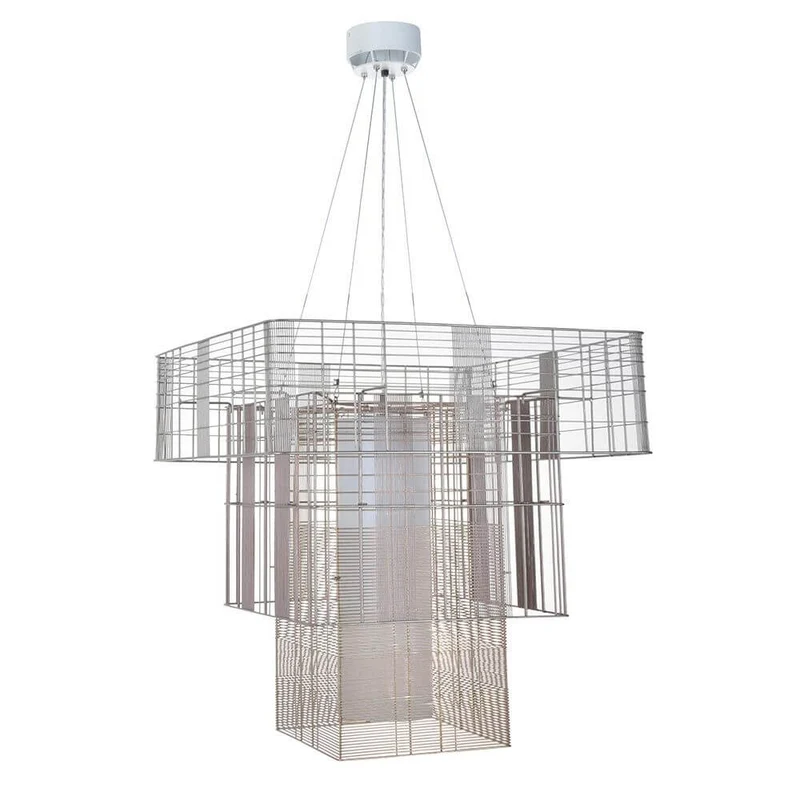 Forestier Hängeleuchte Mesh Cubic 117cm