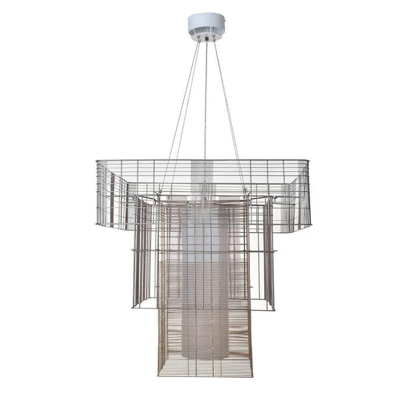 Forestier Hängeleuchte Mesh Cubic 117cm