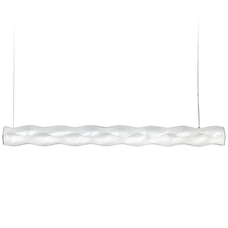 Slamp LED-Pendelleuchte Hugo aus Lentiflex-Kunststoff horizontal