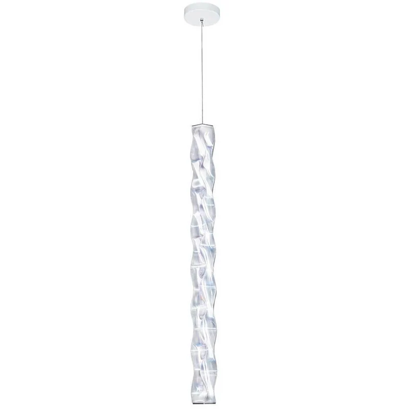 Slamp Hugo LED-Pendelleuchte vertikal aus Lentiflex-Kunststoff